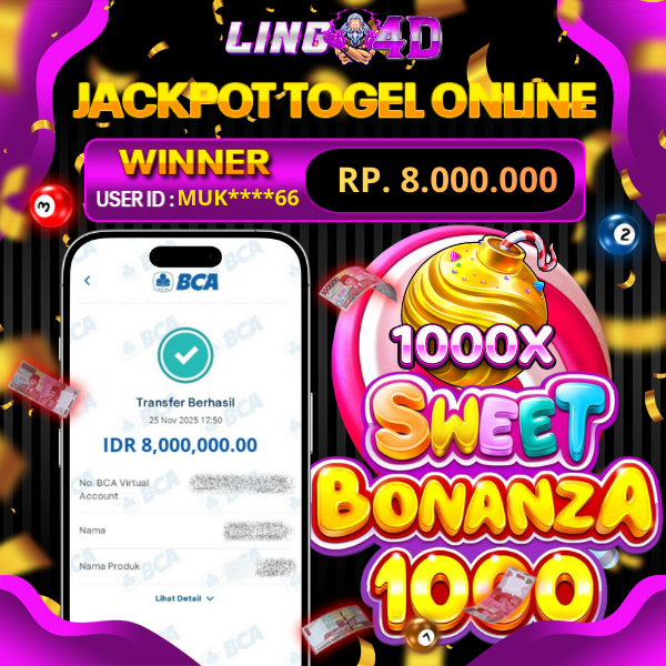 BUKTI JACKPOT SLOT SWEET BONANZA 1000 25/11/2025