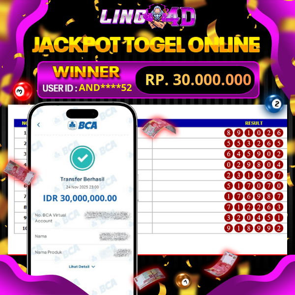 BUKTI JACKPOT TOGEL HONGKONG POOLS 24/11/2025