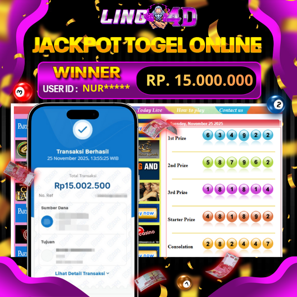 BUKTI JACKPOT TOGEL SYDNEY POOLS 25/11/2025