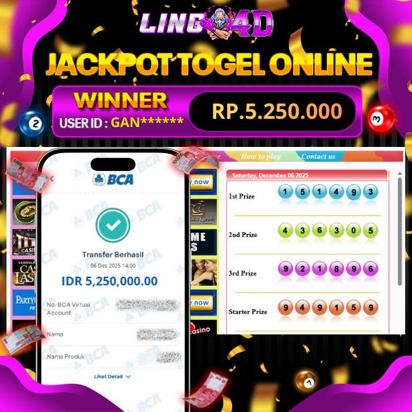 BUKTI JACKPOT TOGEL SYDNEY POOLS 06/12/2025