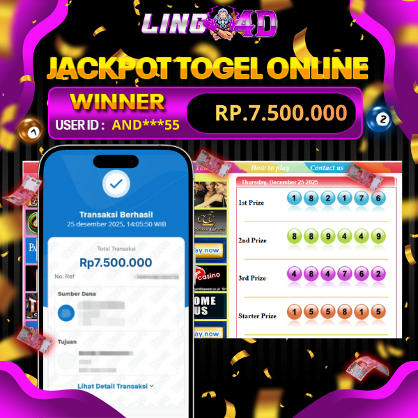 BUKTI JACKPOT TOGEL SYDNEY POOLS 25/12/2025