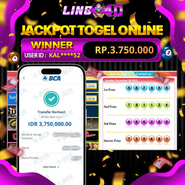 BUKTI JACKPOT TOGEL SYDNEY POOLS 28/12/2025