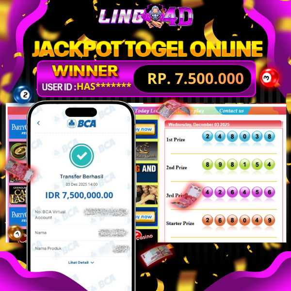 BUKTI JACKPOT TOGEL SYDNEY POOLS 03/12/2025