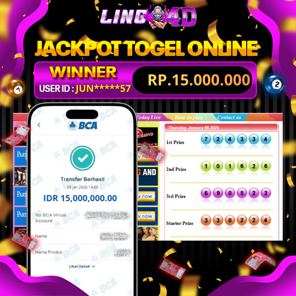 BUKTI JACKPOT TOGEL SYDNEY POOLS 8/1/2026