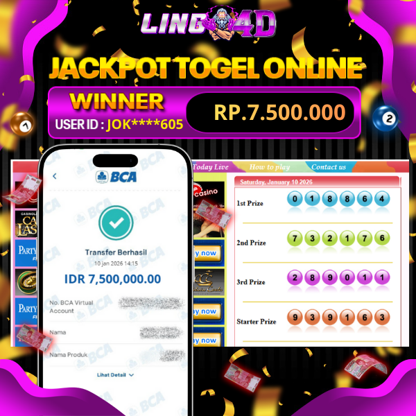 BUKTI JACKPOT TOGEL SYDNEY POOLS 10/1/2026