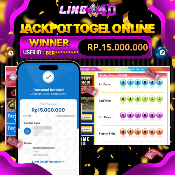 BUKTI JACKPOT TOGEL SYDNEY POOLS 2/1/2026