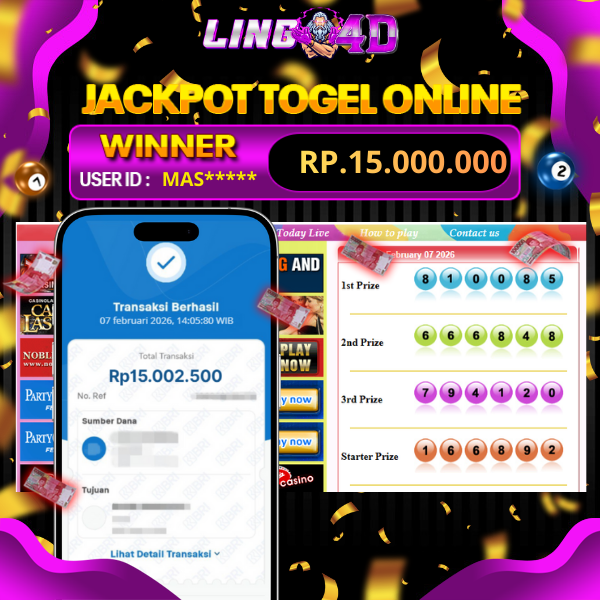 BUKTI JACKPOT TOGEL SYDNEY POOLS 07/2/2026
