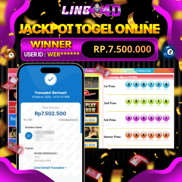 BUKTI JACKPOT TOGEL SYDNEY POOLS 18/3/2026