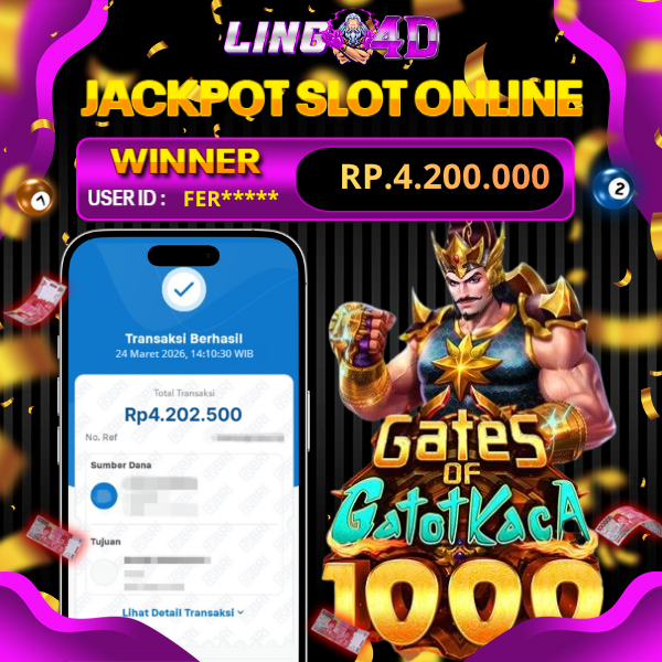 BUKTI JACKPOT      GATOT KACA 1000   24/3/2026
