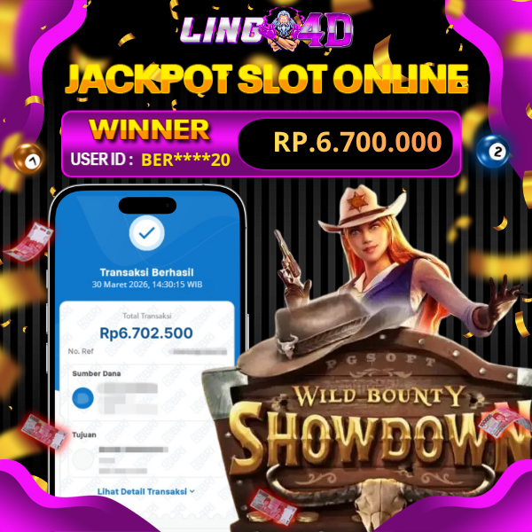 BUKTI JACKPOT  WILD BOUNTY SHOWDOWN 30/3/2026