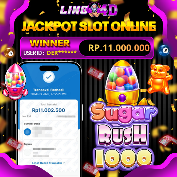 BUKTI JACKPOT   SUGAR RUSH 1000   20/3/2026