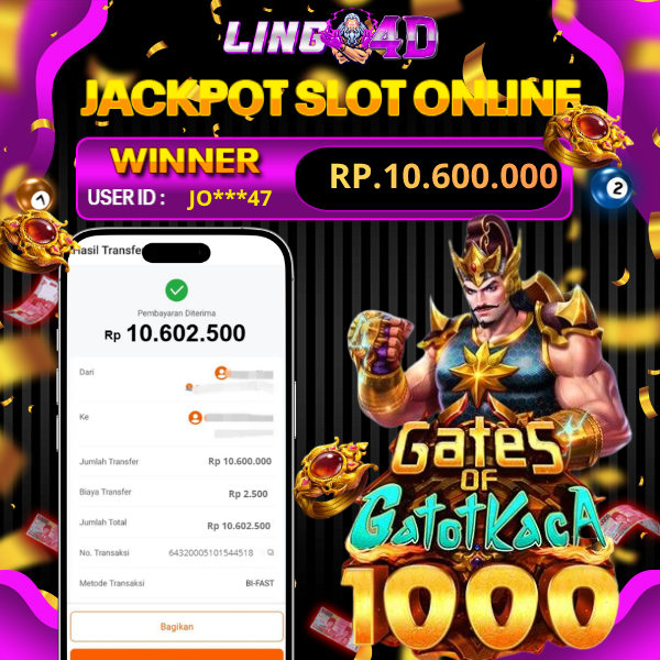 BUKTI JACKPOT      GATES OF GATOT KACA 1000      04/6/2026