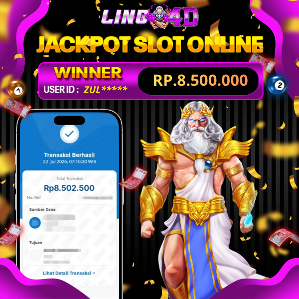 BUKTI JACKPOT  SLOT OLYMPUS 1000  22/7/2026