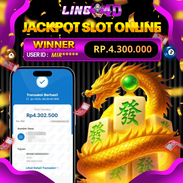 BUKTI JACKPOT SLOT MAHJONG WAYS 2 21/7/2026