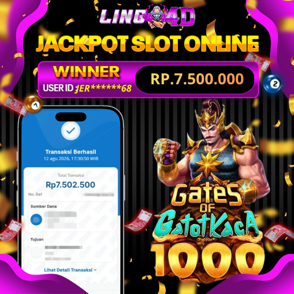 BUKTI JACKPOT      GATES OF GATOT KACA 1000      12/8/2026